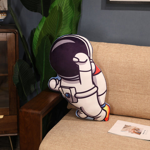 Simulation Space Series Plush Pillow Toys Astronaut Spaceman Rocket Spacecraft Stuffed Doll Nap Pillow Kids Birthday Gifts