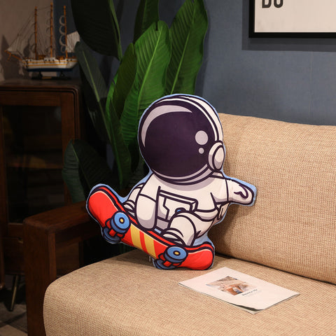 Simulation Space Series Plush Pillow Toys Astronaut Spaceman Rocket Spacecraft Stuffed Doll Nap Pillow Kids Birthday Gifts